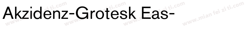 Akzidenz-Grotesk Eas字体转换